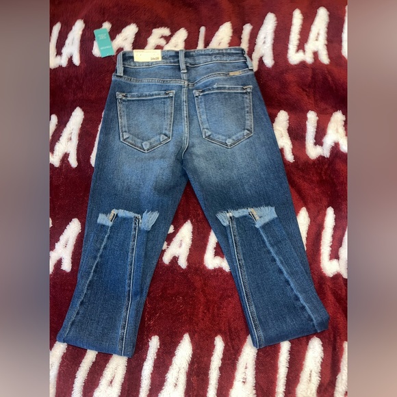 KanCan Skinny Mid Rise Frayed Hem Jean - Picture 3 of 4